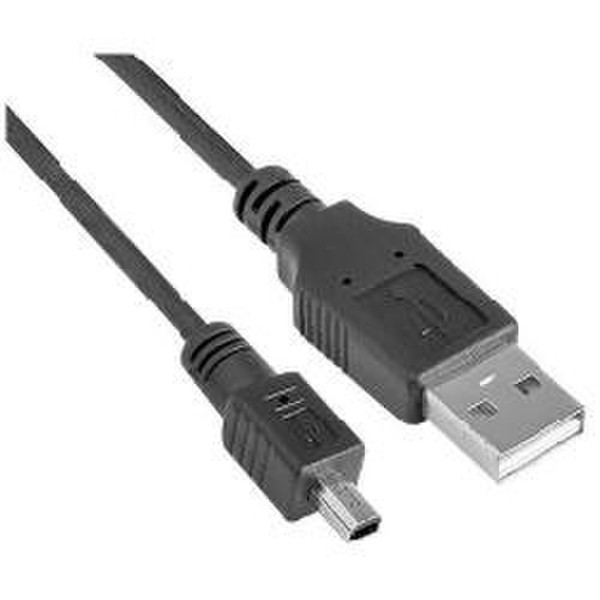 Nilox MINIUSB-AM-4P-B 1.8м USB A Mini-USB A Серый кабель USB