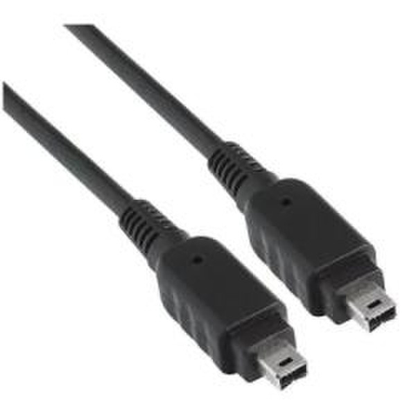 Nilox FIREWIRE4P/4P-B 1m Schwarz Firewire-Kabel