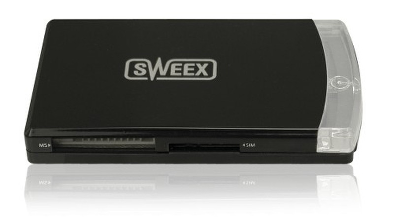 Sweex Slimline Multi Card Reader USB USB 2.0 Schwarz Kartenleser