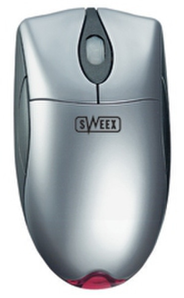 Sweex Silver Line Optical Scroll Mouse USB USB Optisch 400DPI Silber Maus