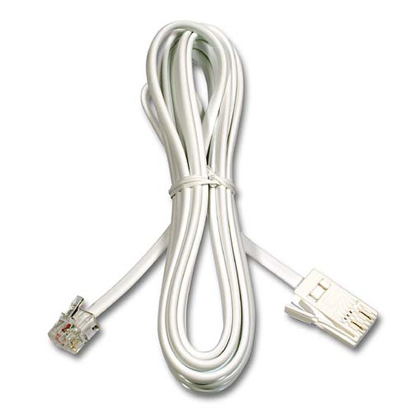 Belkin BT RJ11M Telephone cable 2m 2м Белый телефонный кабель