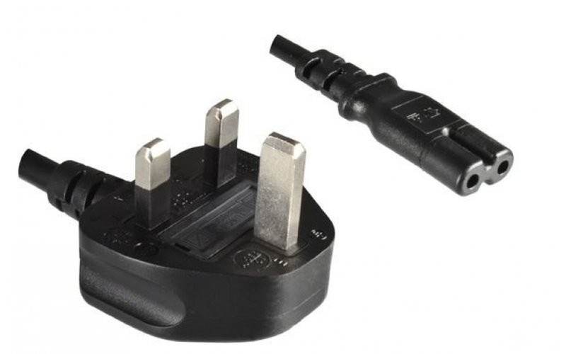 Mercodan 580820006 1.8m C7 coupler Black power cable
