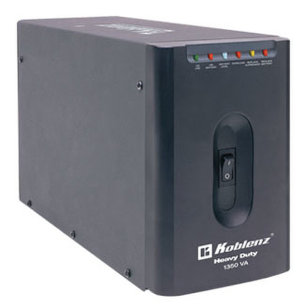 Koblenz 13507-USB/R 1350VA Tower Black uninterruptible power supply (UPS)
