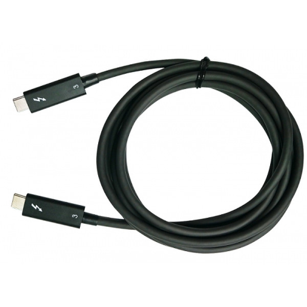 QNAP CAB-TBT305M-40G-LINTES 2m 40Gbit/s Black Thunderbolt cable