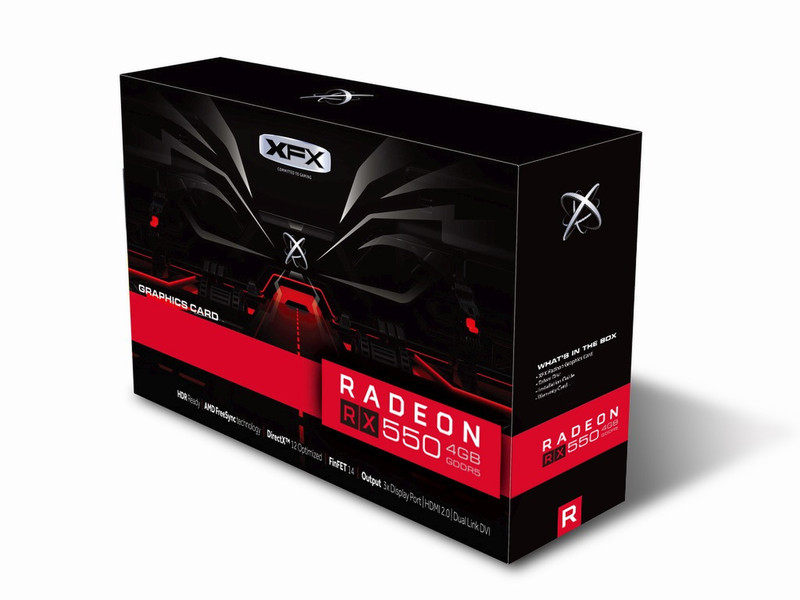 XFX RX-550P4SFG5 Radeon RX 550 4GB GDDR5 Grafikkarte