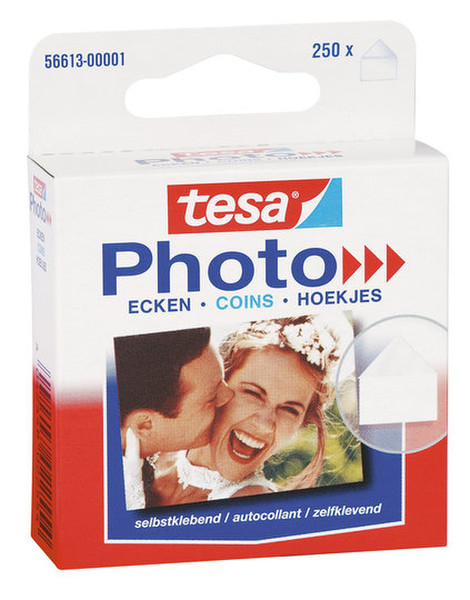 TESA 56613 250pc(s) White photo corners