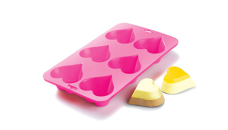 Siliconezone 6-Cup Heart Muffin Pan Cake pan