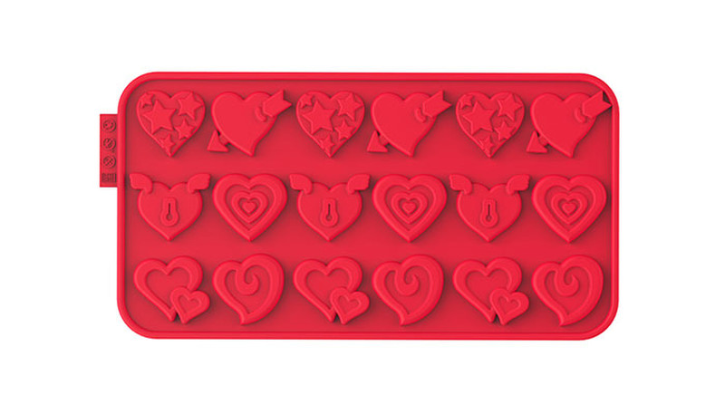 Siliconezone Chocochips Red candy/chocolate mold