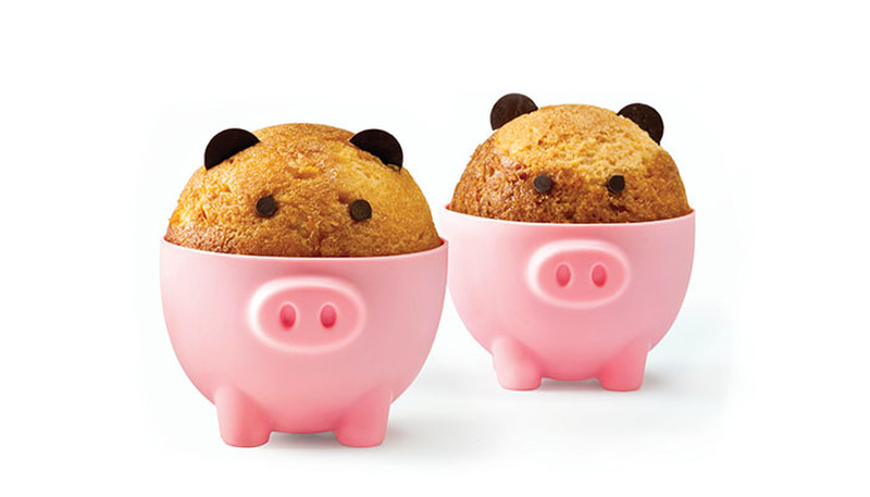 Siliconezone Piggy Muffin pan