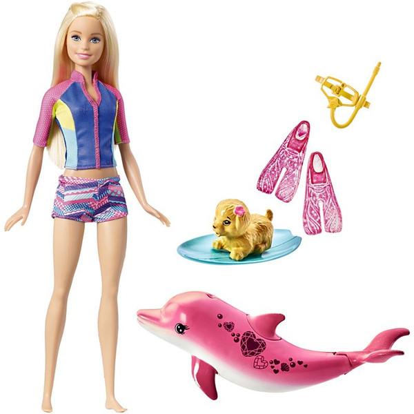Barbie Dolphin Magic Snorkel Fun Friends Multicolour doll