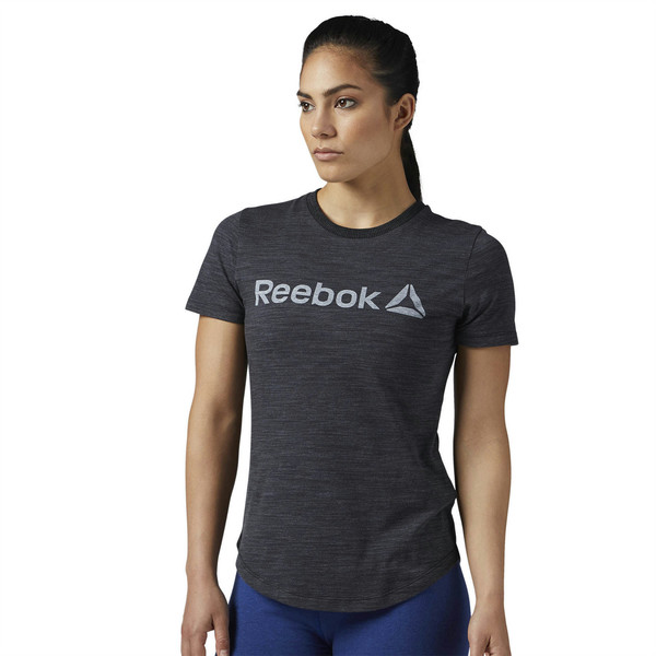 Reebok BS4043 S T-shirt S Short sleeve Crew neck Black women's shirt/top