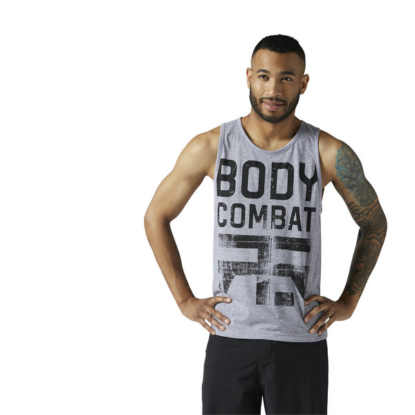 Reebok CE6772 XS Tank top XS Без рукавов Круглый вырез под горло Черный, Серый мужская рубашка/футболка