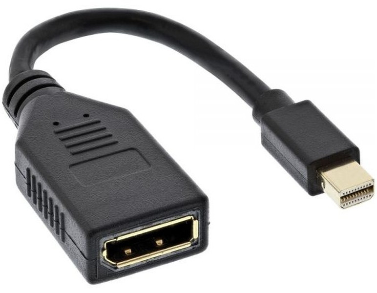 InLine 17150S 0.15м Mini DisplayPort DisplayPort Черный DisplayPort кабель