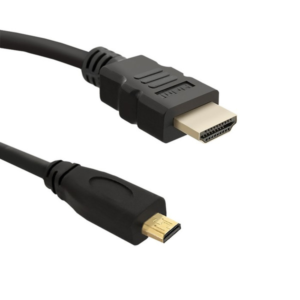 Qoltec 50400 2m HDMI Micro-HDMI Black HDMI cable