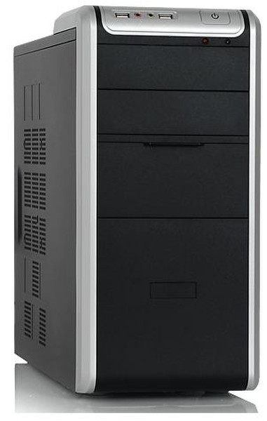 Foxconn KS-566-NP Mini-Tower Black,Silver computer case