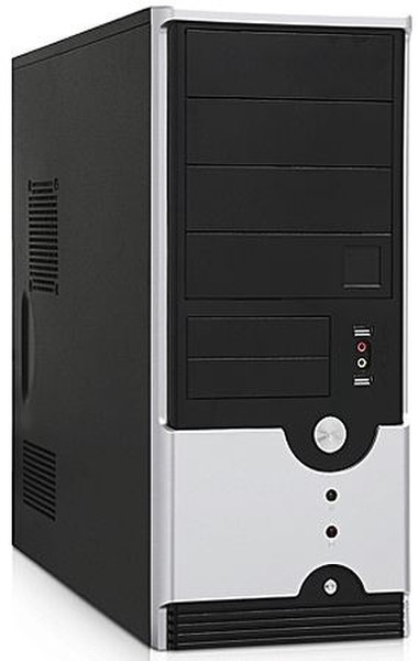 Foxconn TSAA-614-NP Midi-Tower Schwarz, Silber Computer-Gehäuse