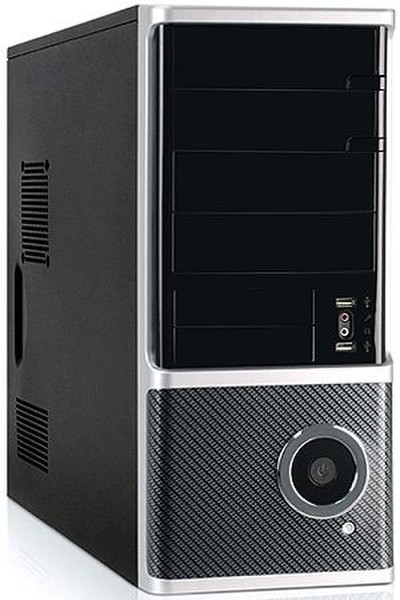 Foxconn TSAA-759-NP Midi-Tower Schwarz, Silber Computer-Gehäuse