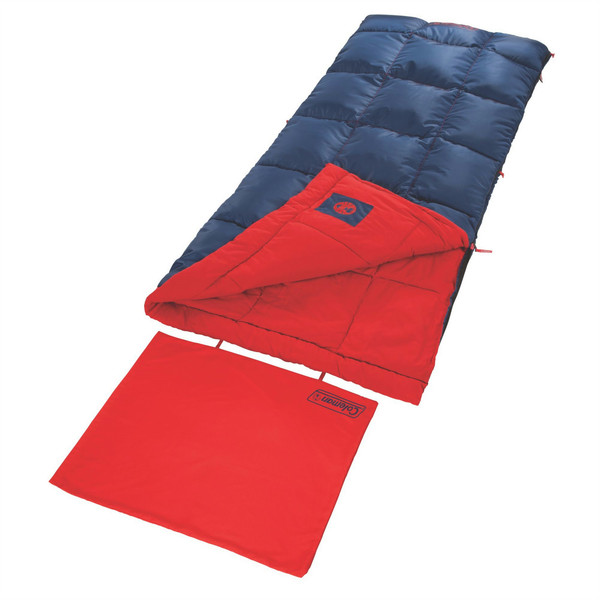 Coleman Heaton Peak 50 Sleeping Bag Rectangular sleeping bag Stoff Blau, Rot