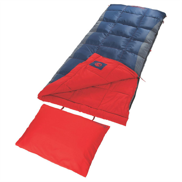 Coleman Heaton Peak 50 Rectangular sleeping bag Stoff Blau, Rot