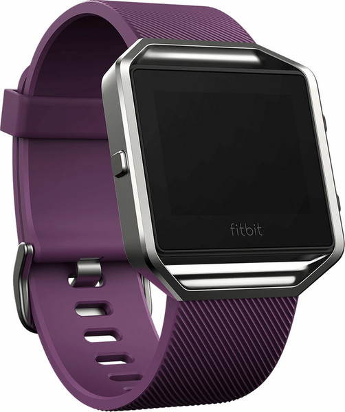 Fitbit Blaze Touchscreen Bluetooth Edelstahl, Violett Sportuhr
