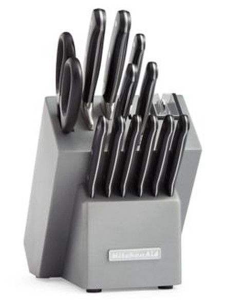 KitchenAid KKFTR14SL 14шт Набор ножей/приборов для приготовления пищи с подставкой наборы кухонных ножей и приборов для приготовления пищи