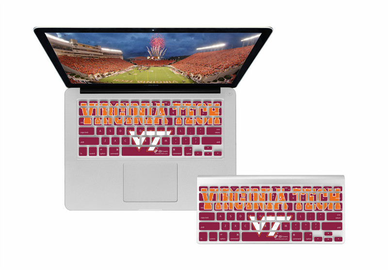KB Covers Virginia Tech Keyboard Multicolour mobile device skin/print