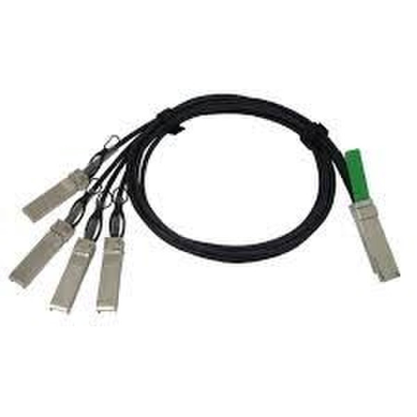 Axiom 3m, QSFP+/4xSFP+ 3м QSFP+ 4xSFP+ Черный InfiniBand кабель
