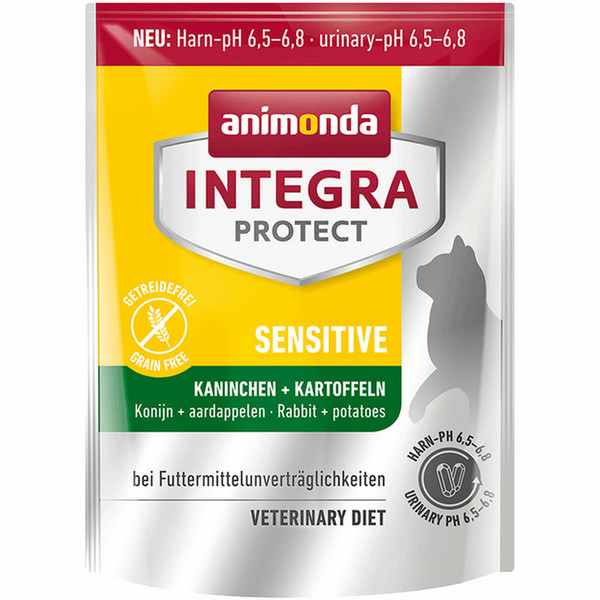 animonda Integra Protect Sensitive 300г Для взрослых Картофель, Кролик сухой корм для кошек