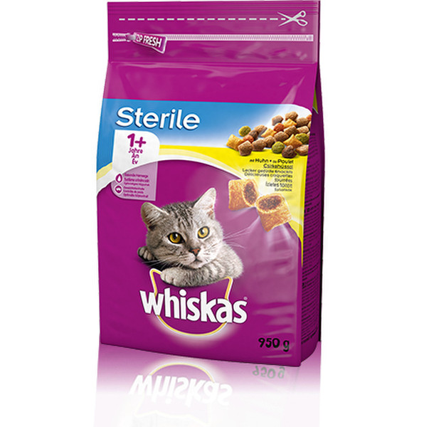 ‎Whiskas 326408 950g Adult Chicken cats dry food