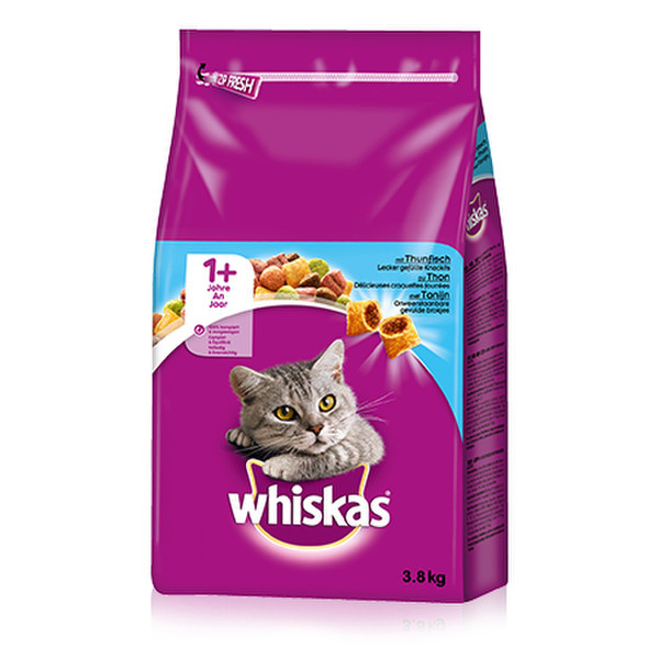 ‎Whiskas 325944 3800г Для взрослых Tuna сухой корм для кошек