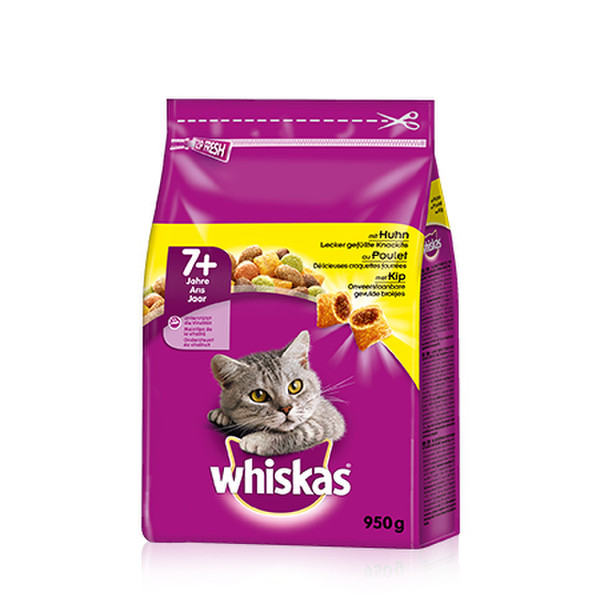 ‎Whiskas 276091 950г Senior Курица сухой корм для кошек