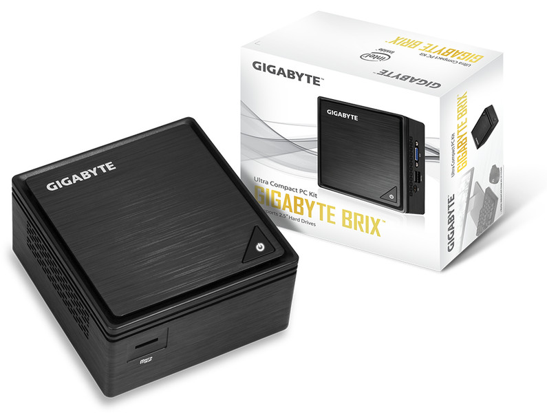 Gigabyte GB-BPCE-3455 CELERON J3455 2.3GHz J3455 0,69L Größe PC Schwarz