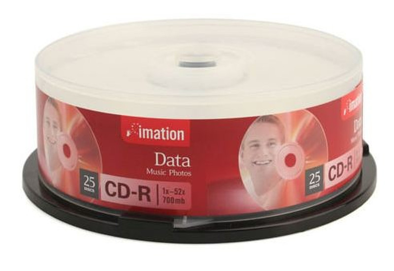 Imation CD-R 52X 700MB/80min, 25 pack Spindle CD-R 700MB 25pc(s)