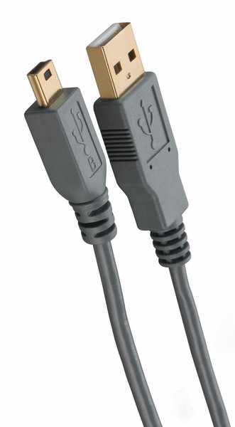 Netgear USB 2.0 Cable: USB Type A -> mini-B plug cable 2м USB A Mini-USB B Черный кабель USB