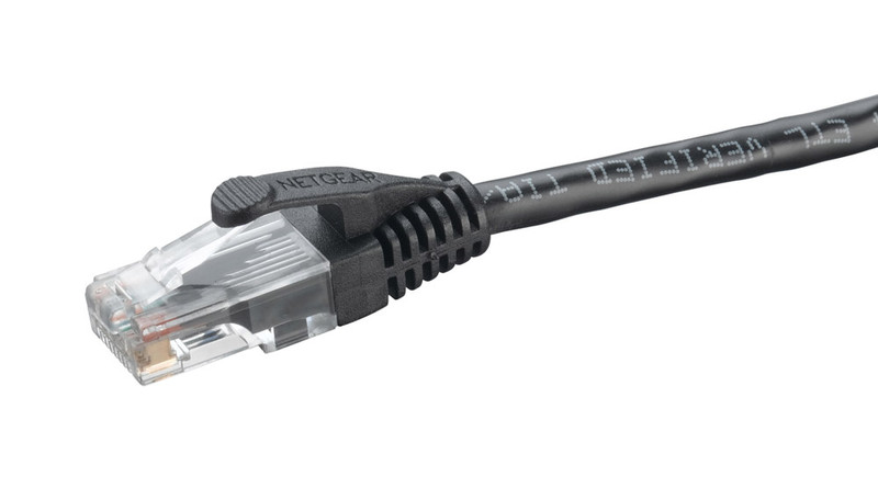 Netgear Cat5e Network Cables: Black, 6.0 m 6м Черный сетевой кабель