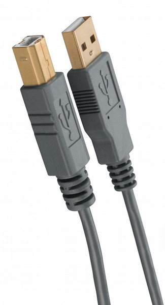Netgear USB 2.0 Cable: Type A-B plug cable 2м USB A USB B Черный кабель USB