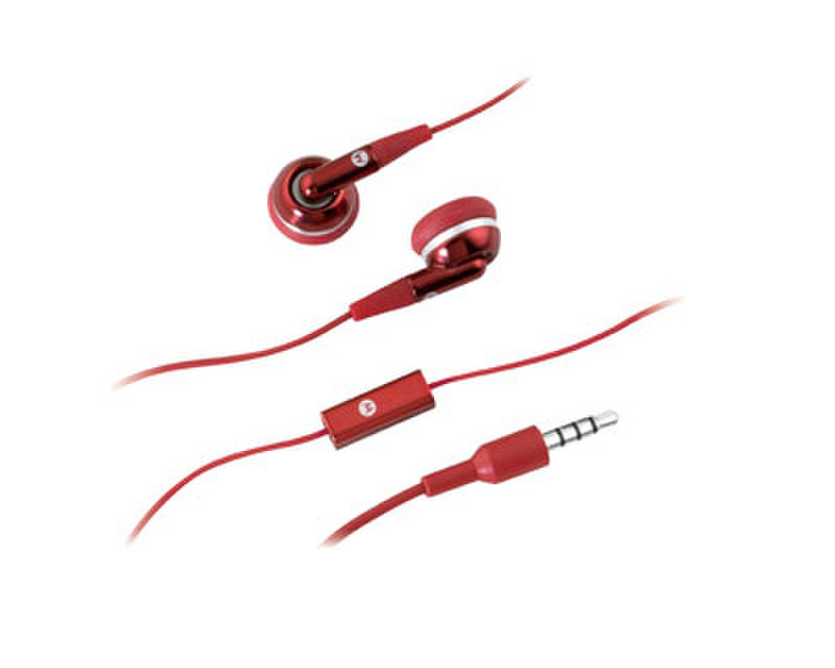 Motorola EH25 Binaural Wired Red mobile headset