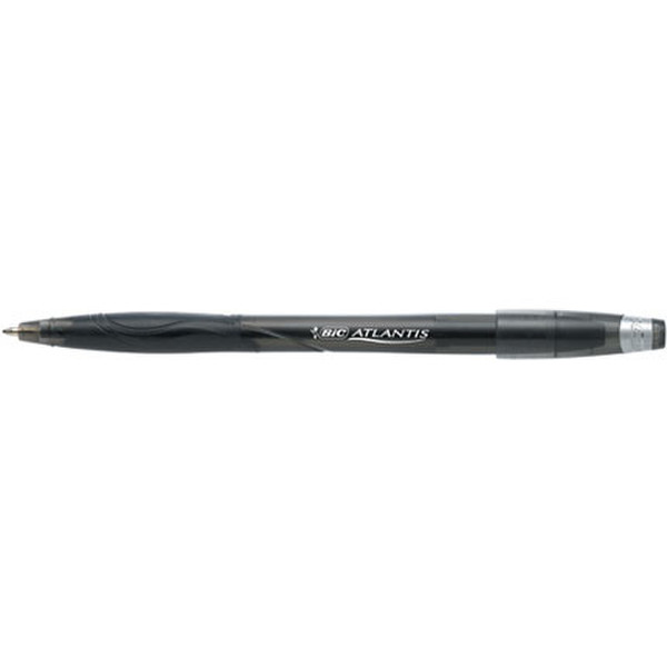 BIC Atlantis Stic Stick ballpoint pen Средний Черный 12шт