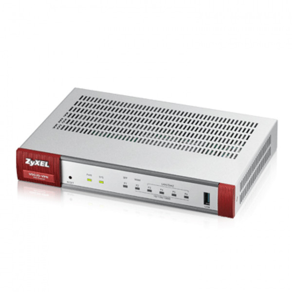 ZyXEL ZyWALL USG20-VPN-EU0101F Подключение Ethernet Серый, Красный проводной маршрутизатор