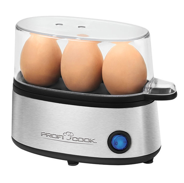 ProfiCook PC-EK 1124 3egg(s) 300W Black,Stainless steel egg cooker