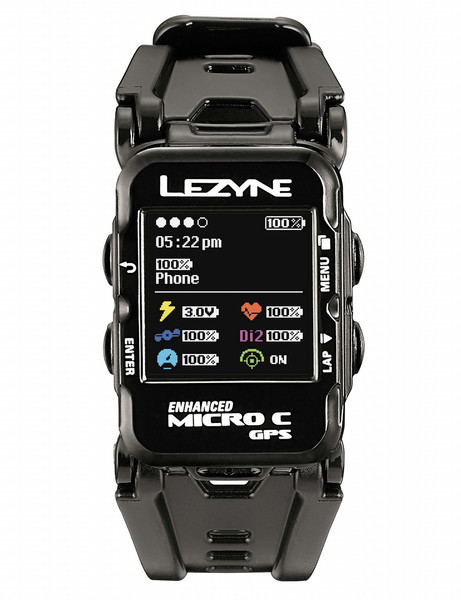 Lezyne Micro GPS Watch Bluetooth Schwarz Sportuhr