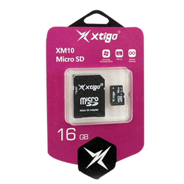 Xtigo XM10-16GB 16ГБ MicroSD Class 10 карта памяти