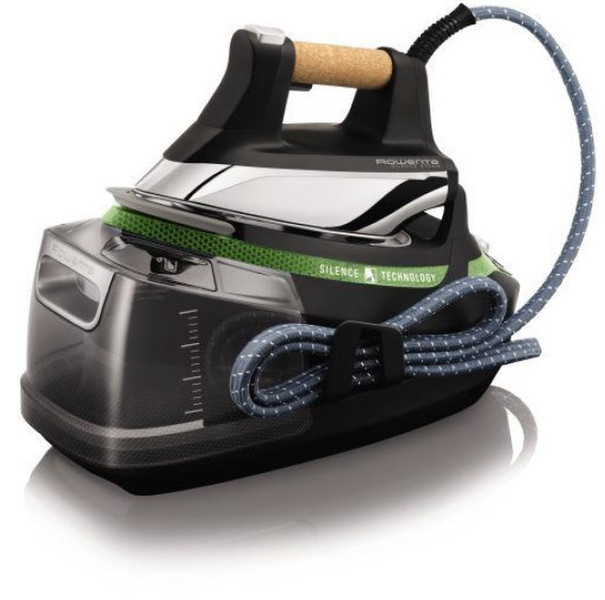 Rowenta Silence Steam Eco Extreme 2400W 1.4l Edelstahl-Bügelsohle Schwarz, Grün