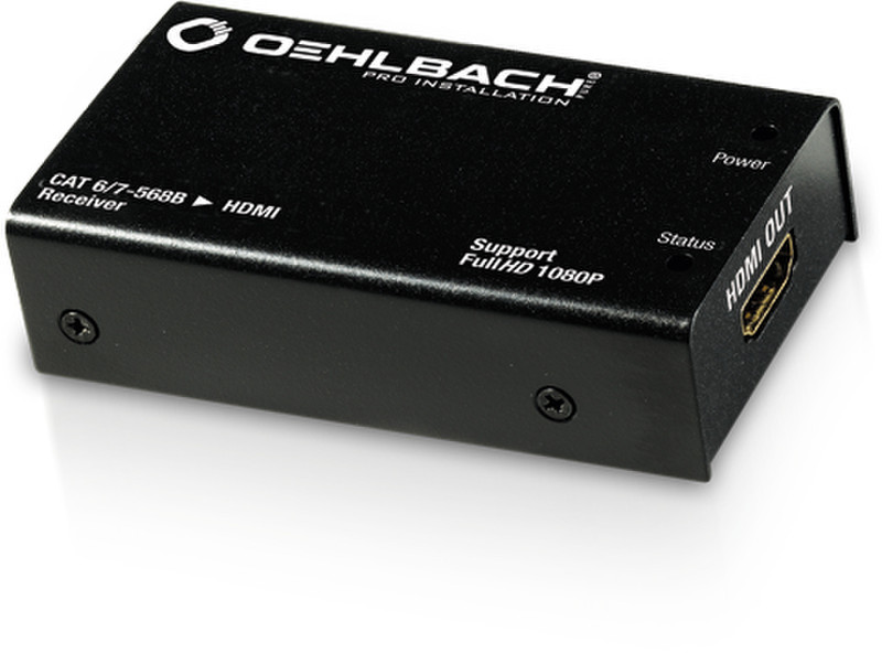 OEHLBACH 84100 AV repeater Schwarz Audio-/Video-Leistungsverstärker