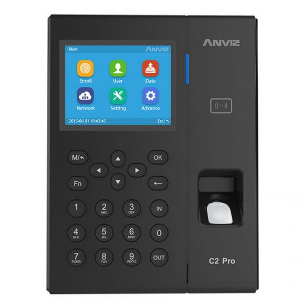 Anviz C2 Pro Intelligent access control reader Schwarz