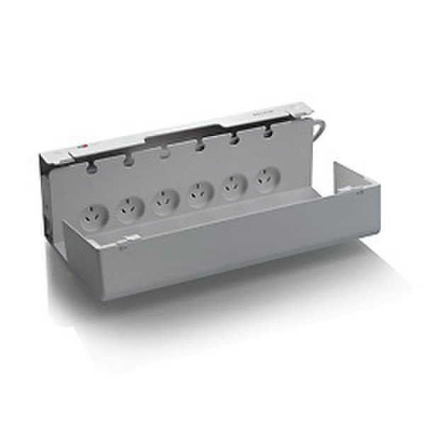 Belkin Concealed Surge Protector 6AC outlet(s) Grau Spannungsschutz