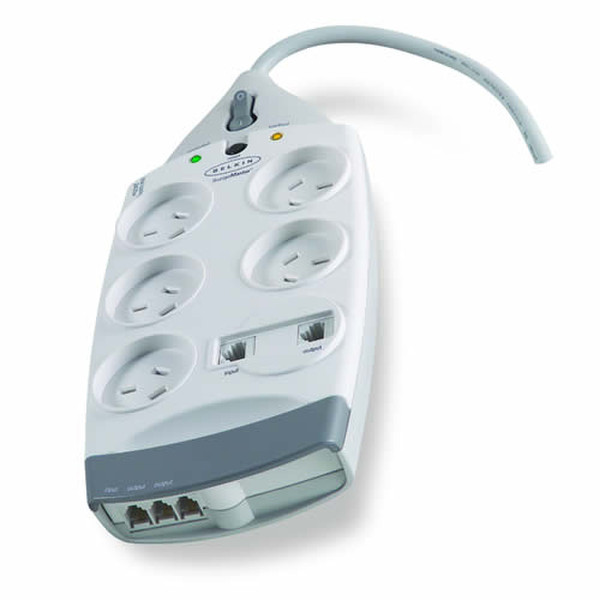 Belkin Superior Series 5-Way (2m Cord) 5AC outlet(s) 2m White surge protector