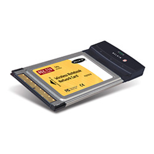 Belkin 802.11g Wireless Notebook Network Card 32Mbit/s networking card