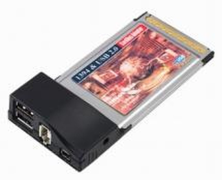 Verbatim Cardbus FireWire/USB 2.0 Combo Card интерфейсная карта/адаптер