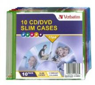 Verbatim CD/DVD Coloured Slim Cases 1discs Multicolour